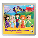 "ВКФ" "Царевны" TSR-WCPM-6024 Набор акварельных карандашей "Царевны" заточенный 24 цв.