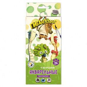 "ВКФ" "Гигантозавр" GGZ-WCP-6024 Набор акварельных карандашей заточенный 24 цв. – портал поставщиков НСППО - 1