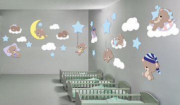 Комплект декораций для стен "Мишутки" – портал поставщиков НСППО - 1