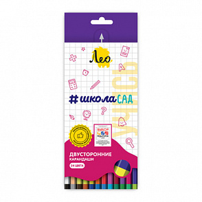 "Лео" "Учись" LSDCP-12 Набор двусторонних карандашей заточенный 24 цв. – портал поставщиков НСППО - 1