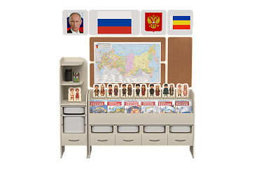Уголок гражданско-патриотического воспитания "AVKompleks Россия" Стандартный – портал поставщиков НСППО - 1