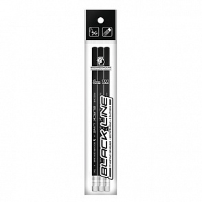 "ВКФ" "Black Line" 3P 1-966 Набор графитных карандашей с ластиком незаточенный ТМ (HB) 3 шт. – портал поставщиков НСППО - 1