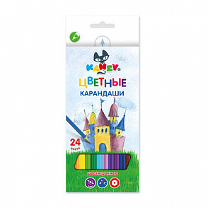 "KANZY" "Таинственный замок" CP-5024 Набор цветных карандашей заточенный 24 цв. – портал поставщиков НСППО - 1