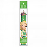 "ВКФ" "Царевны" TSR-3P-04 Набор графитных карандашей круглые с ластиком ОПП "Василиса" заточенный ТМ (HB) 3 шт.