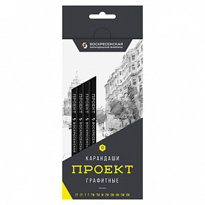 "ВКФ" "Проект" 12B-4010 Набор графитных карандашей заточенный ассорти 12 шт. – портал поставщиков НСППО - 1