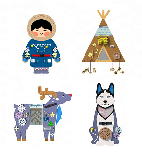 Комплект бизибордов "Сказки Севера" – портал поставщиков НСППО - 1