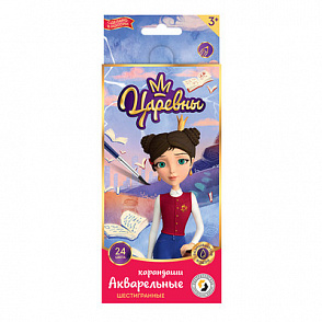 "ВКФ" "Царевны" TSR-WCP-1024 Набор акварельных карандашей "Дарья" заточенный 24 цв. – портал поставщиков НСППО - 1