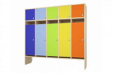 Раздевалка с антресолью "Радуга" (5 секций)