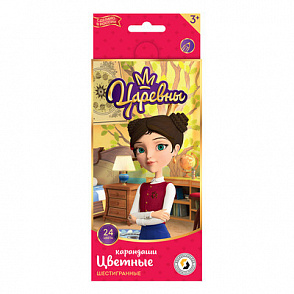 "ВКФ" "Царевны" TSR-CP-1024 Набор цветных карандашей "Дарья" заточенный 24 цв. – портал поставщиков НСППО - 1