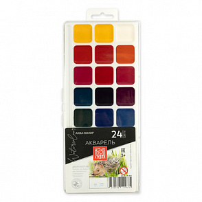 "Аква-колор" "Изостудия" без кисти IZO-W24 24 цв. | учебное оборудование на nsppo.ru - 0 "Аква-колор" "Изостудия" без кисти IZO-W24 24 цв. – портал поставщиков НСППО - 1