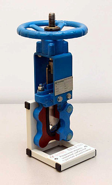 Разрезная модель задвижки шиберной с ручным управлением – портал поставщиков НСППО - 1