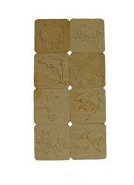 Трафареты в пенале "Подводный мир" (8 шт) – портал поставщиков НСППО - 1