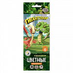 "ВКФ" "Гигантозавр" GGZ-CP-6012 Набор цветных карандашей заточенный 12 цв.