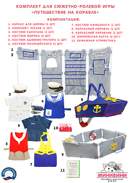 Комплект для сюжетно-ролевой игры "Морское путешествие" – портал поставщиков НСППО - 1