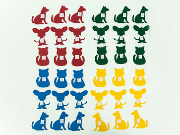 Аксессуары для жилета с 32 липучками: мышки, котики, собачки (36 фигур) | учебное оборудование на nsppo.ru - 0 Аксессуары для жилета с 32 липучками: мышки, котики, собачки (36 фигур) – портал поставщиков НСППО - 1