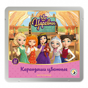 "ВКФ" "Царевны" TSR-CPM-6024 Набор цветных карандашей "Царевны" заточенный 24 цв. – портал поставщиков НСППО - 1