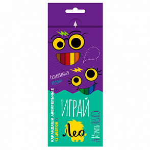 "Лео" "Играй" LGWP-12 Набор трехгранных акварельных карандашей заточенный 12 цв. – портал поставщиков НСППО - 1