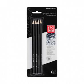 "Аква-колор" "Изостудия" IZO-GP4B Набор чернографитных карандашей заточенный 4 шт. – портал поставщиков НСППО - 1