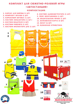 Комплект для сюжетно-ролевой игры "Автовокзал" – портал поставщиков НСППО - 1