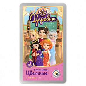 "ВКФ" "Царевны" TSR-CPM-6012 Набор цветных карандашей "Царевны" заточенный 12 цв. – портал поставщиков НСППО - 1