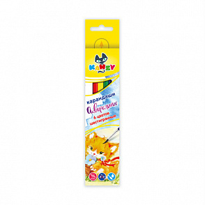 "KANZY" "Мой друг котенок" WCP-2006 Набор акварельных карандашей заточенный 6 цв. – портал поставщиков НСППО - 1