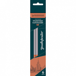 "ВКФ" "Университет" 6B-5100 Набор графитных карандашей трехгранные заточенный ТМ (HB) 6 шт. – портал поставщиков НСППО - 1