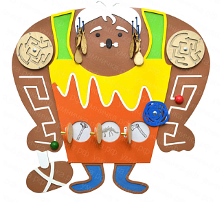 Бизиборд "Пещерный человек" | учебное оборудование на nsppo.ru - 0 Бизиборд "Пещерный человек" – портал поставщиков НСППО - 1