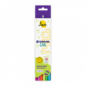"Лео" "Учись" LSNCP-06 Набор неоновых карандашей заточенный 6 цв. – портал поставщиков НСППО - 1