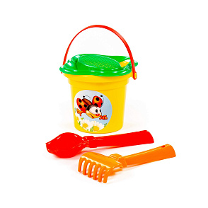 Набор №28: ведро малое, ситечко-цветок, совок №2, грабельки №2, Артикул 2204 – портал поставщиков НСППО - 1