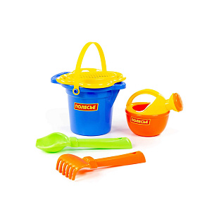 Набор №351: ведро малое с носиком, ситечко-цветок, совок №2, грабельки №2, лейка малая №3,артикул 4924 – портал поставщиков НСППО - 4