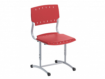 Стул ученический, регулируемый, на плоскоовальной трубе, сиденье Пластик. Рост.гр.№5-7  – портал поставщиков НСППО - 4