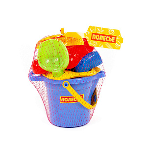 Набор №140: ведро малое с носиком, ситечко-цветок, совок №2, грабельки №2, формочки (заяц + лошадка + месяц), артикул 2883 – портал поставщиков НСППО - 7