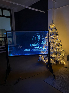 Прозрачная видео доска двумя подсветками 110x174 см для съемки онлайн уроков и прямых эфиров, вебинаров – портал поставщиков НСППО - 3