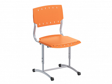 Стул ученический, регулируемый, на плоскоовальной трубе, сиденье Пластик. Рост.гр.№5-7  – портал поставщиков НСППО - 5