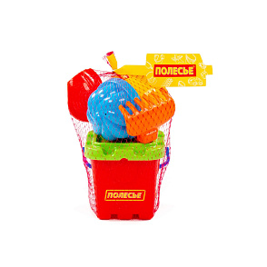 Набор №169: ведро-крепость малое, ситечко-крепость, совок №2, грабельки №2, 1 формочка, лейка малая №3, артикул 5129 – портал поставщиков НСППО - 3