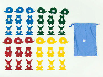 Аксессуары для жилета с 32 липучками: зайчики, мишки, ёжики (36 фигур) | учебное оборудование на nsppo.ru - 1 Аксессуары для жилета с 32 липучками: зайчики, мишки, ёжики (36 фигур) – портал поставщиков НСППО - 2