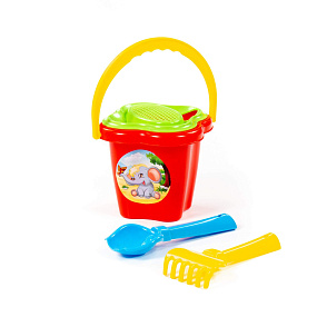 Набор №23: ведро-цветок среднее, ситечко-цветок, совок №2, грабельки №2, Артикул 2150 – портал поставщиков НСППО - 4