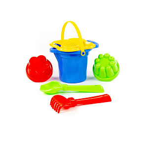 Набор №150: ведро малое с носиком, ситечко-цветок, совок №2, грабельки №2, 2 формочки, артикул 2982 – портал поставщиков НСППО - 5