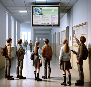 "Магазин Профессий", универсальный ТВ-стенд 43" – портал поставщиков НСППО - 2