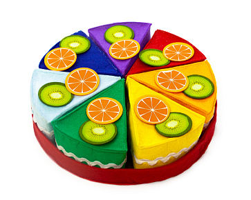 Радужный тортик с фруктами и зефирками – портал поставщиков НСППО - 2