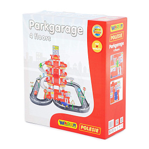 Паркинг 4-уровневый с дорогой и автомобилями (красный) (в коробке), артикул 44723 – портал поставщиков НСППО - 5