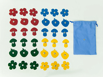 Аксессуары для жилета с 32 кнопками: ягодка, грибочек, цветочек (36 фигур) | учебное оборудование на nsppo.ru - 1 Аксессуары для жилета с 32 кнопками: ягодка, грибочек, цветочек (36 фигур) – портал поставщиков НСППО - 2