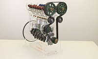 Динамическая модель 16-ти клапанного двигателя в прозрачном корпусе – портал поставщиков НСППО