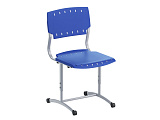 Стул ученический, регулируемый, на плоскоовальной трубе, сиденье Пластик. Рост.гр.№5-7 