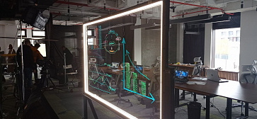 Прозрачная видео доска двумя подсветками 110x174 см для съемки онлайн уроков и прямых эфиров, вебинаров – портал поставщиков НСППО - 2