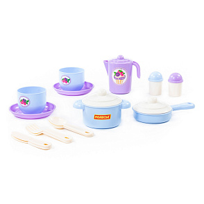 Набор детской посуды "Хозяюшка" на 2 персоны (V1) (18 элементов) (в сеточке), артикул 80110 – портал поставщиков НСППО - 3